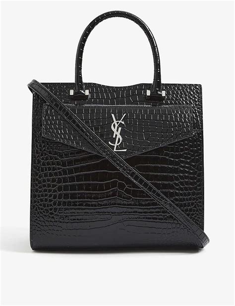 ysl uptown tote review|YSL crocodile envelope bag.